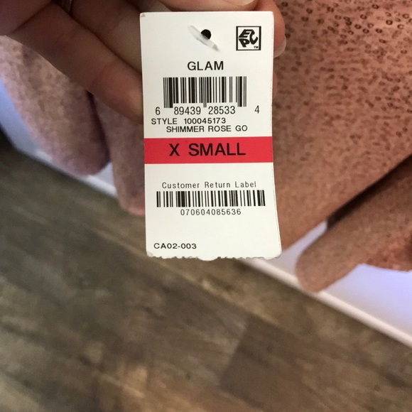 NWT X SMALL INC SEQUINED COLD SHOULDER PARTY TOP - Picture 4 of 5